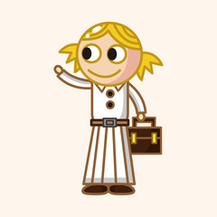 student cartoon theme elements vector,eps