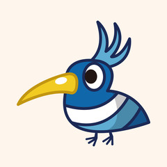 bird cartoon theme elements