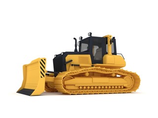 Yellow bulldozer. © rukanoga