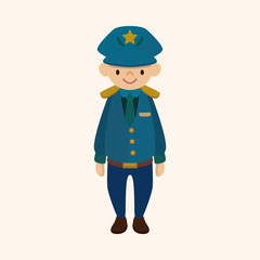 policeman theme elements vector,eps