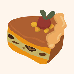 decorating cake theme elements vector,eps10