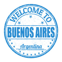 Welcome to Buenos Aires stamp