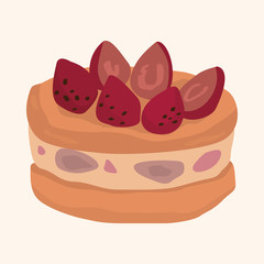 decorating cake theme elements vector,eps10