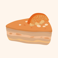 decorating cake theme elements vector,eps10