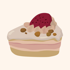 decorating cake theme elements vector,eps10