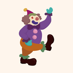 clowns theme elements vector,eps