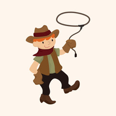 cowboy theme elements vector,eps