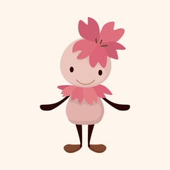 flower elf theme elements vector,eps