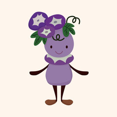 flower elf theme elements vector,eps