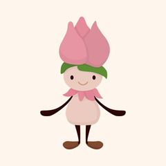 flower elf theme elements vector,eps