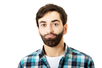 Obraz premium Smiling young casual man.