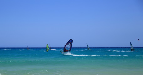 windsurf dans les îles canaries