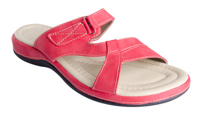 shoe. woman sandal on background. woman sandal on a background.