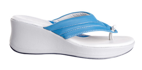 shoe. woman sandal on background. woman sandal on a background.
