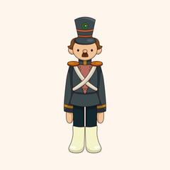 Toy Soldiers theme elements vector,eps