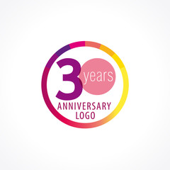 30 anniversary circle logo