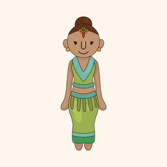indian people theme elements vector,eps