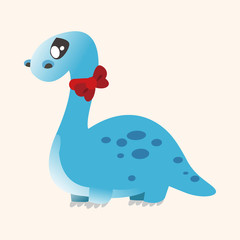 dinosaur cartoon theme elements vector,eps