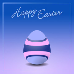 Vectorial illustration of  colorful easter egg card