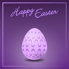 Vectorial illustration of  colorful easter egg card
