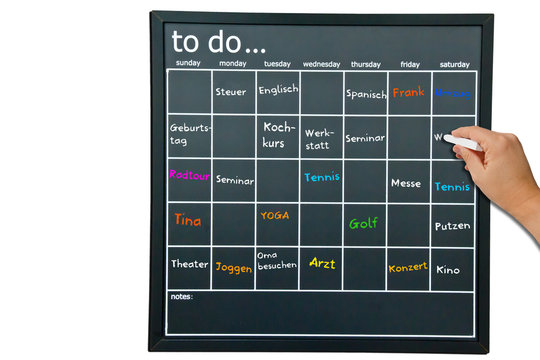 To-Do-Liste - Freizeitstress