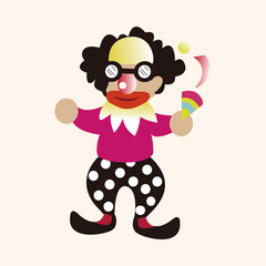 clowns theme elements vector,eps