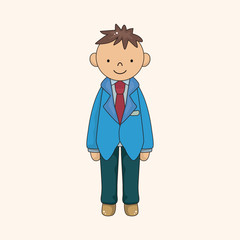 boy man cartoon theme elements vector,eps