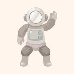 spaceman theme elements vector,eps