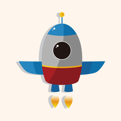 spaceship theme elements vector,eps