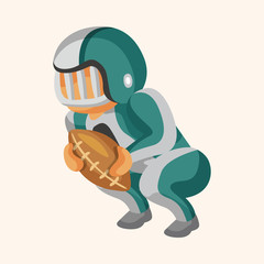 football player theme elements vector,eps
