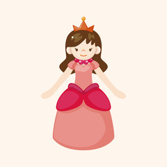 Royal theme princess elements vector,eps