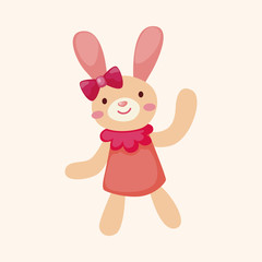 rabbit theme element vector,eps