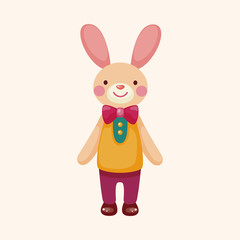 rabbit theme element vector,eps