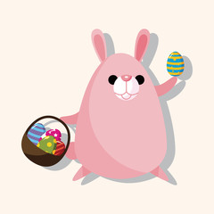easter rabbit theme element vector,eps
