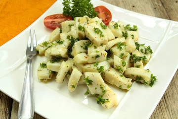 poulpe à l'ail et persil