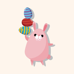 easter rabbit theme element vector,eps