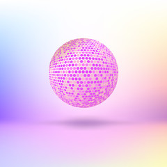 Halftone color sphere.
