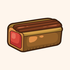 decorating cake theme elements vector,eps10