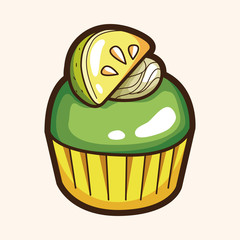 decorating cake theme elements vector,eps10