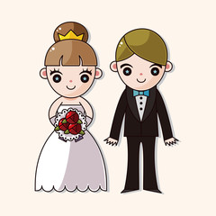 wedding couple theme elements vector,eps