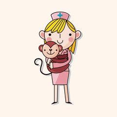 Veterinarian theme elements vector,eps
