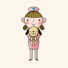 Veterinarian theme elements vector,eps