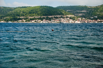 Naklejka premium Beautiful bay on Vis Island, Croatia