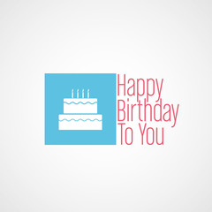 Naklejka premium carte d'anniversaire