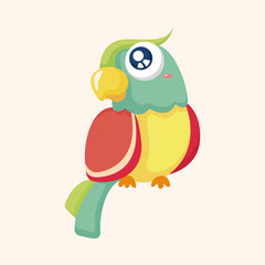 bird cartoon theme elements