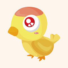 bird cartoon theme elements