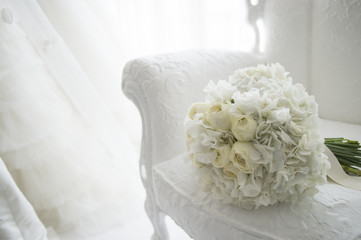 Waiting room of the bride
