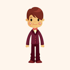 boy man cartoon theme elements