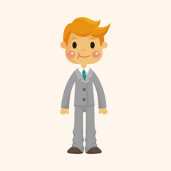 boy man cartoon theme elements