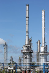 petrochemical plant and pipelines industry zone